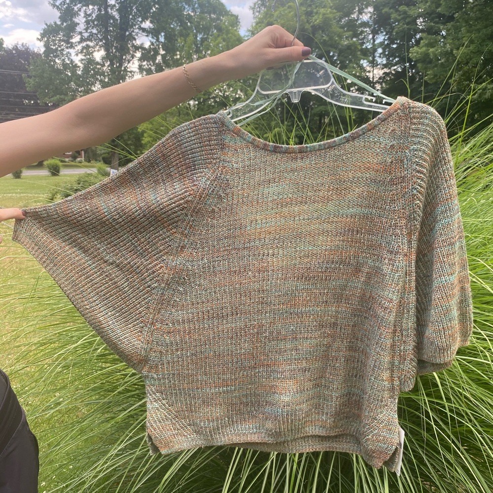 Anthropologie Crop top | Deep V back